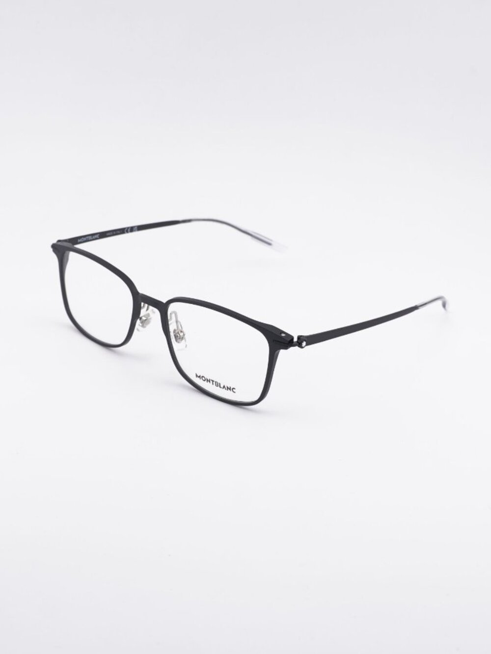 Montblanc MB0196OK 001 Eyeglasses Black 53mm Rectangle Frame